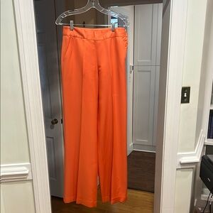 Ralph Lauren Silk Orange Wide Leg Pants